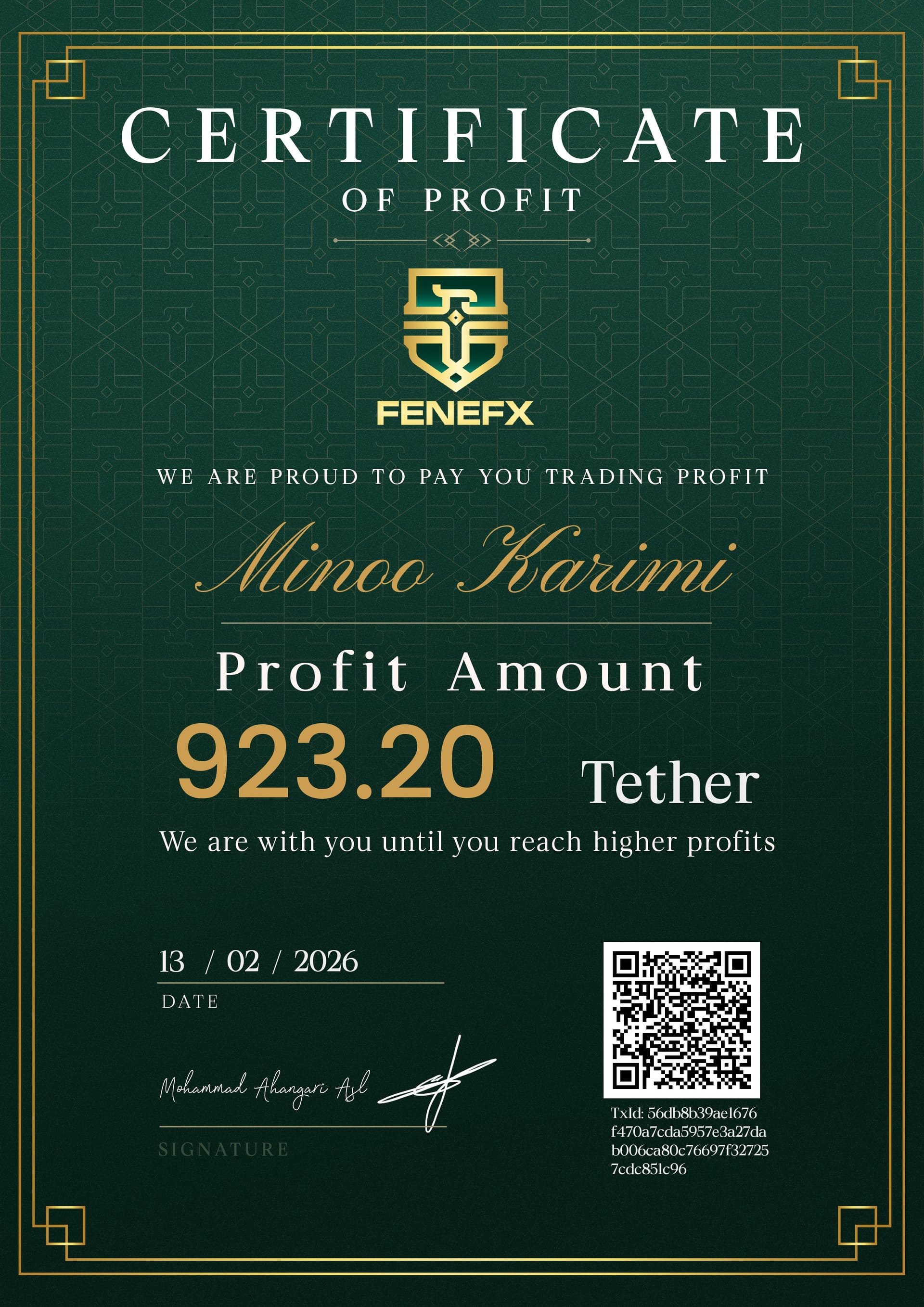 Duplicate Certificate 2